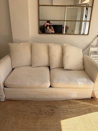 Sofá Cama 2 Plazas Blanco IKEA