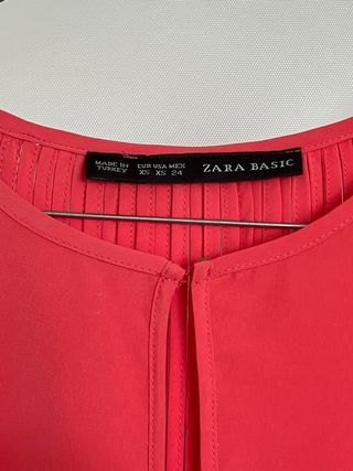 Vestido Zara Rosa Talla XS