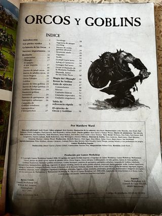 Libro Warhammer Orcos y Goblins