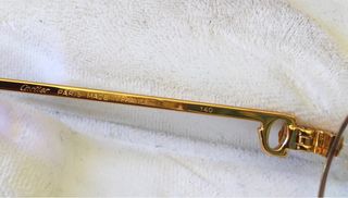 Gafas Cartier Vintage 1983 Oro y Marrón
