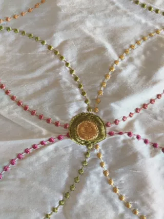 Retal seda Gastón y Daniela bordado 51x58