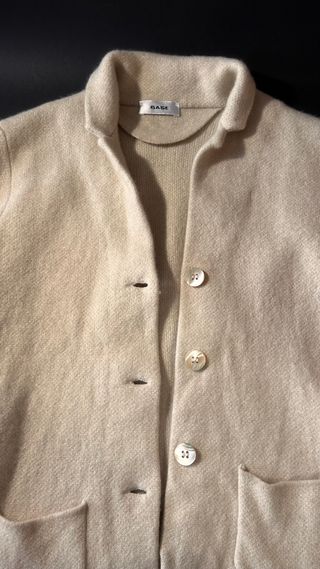 Giacca Lana Merino Cashmere Beige S