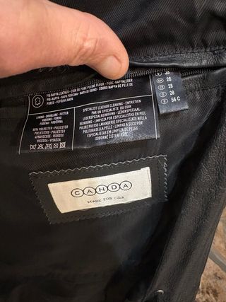 Giacca in vera pelle morbida di qualità vintage