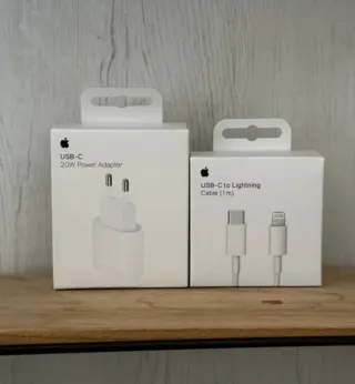 Cargador iPhone Apple USB-C 20W y Cable Lightning