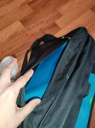 Borsa lavoro tracolla nera Benetton unisex