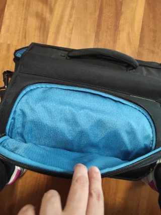 Borsa lavoro tracolla nera Benetton unisex