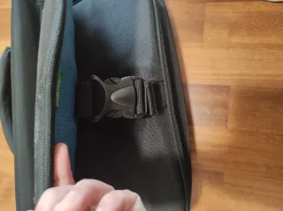 Borsa lavoro tracolla nera Benetton unisex