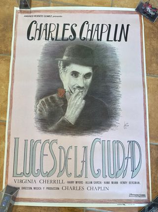 Póster Charles Chaplin - Luces de la Ciudad