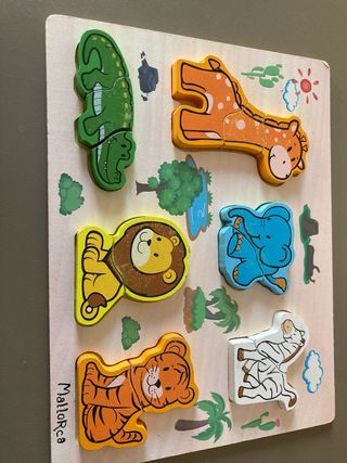 Lote 5 Puzzles Madera Infantiles
