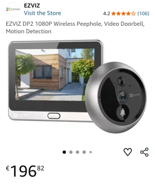 Mirilla Inteligente EZVIZ CP4 1080P