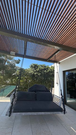 Hamaca sofá colgante para jardín