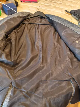 Americana Zara gris jaspeada