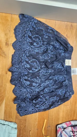 Falda Mayoral encaje azul talla 14