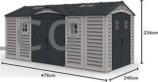 Caseta PVC Apex Pro Plus 246x476x234 cm - Duramax