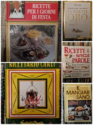 Lotto 12 libri di ricette cucina