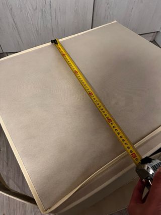 2 Cajas de tela para almacenamiento beige