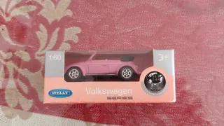 Coche Welly Volkswagen Beetle 1:60 Rosa