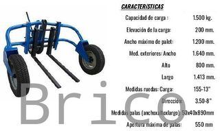 Transpaleta de Obra - 1500 Kg