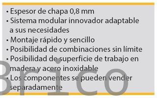 Conjunto Taller 3 Módulos S/Madera Azul Gris Edición Limitada