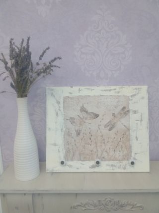 Percha decorativa libélulas