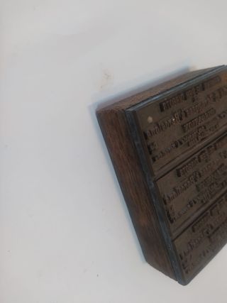 Tacón imprenta billetes ferrocarril