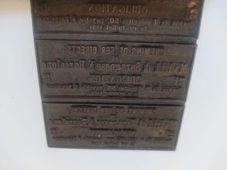 Tacón imprenta billetes ferrocarril