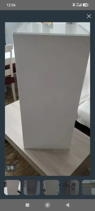 Mueble de baño madera y cristal