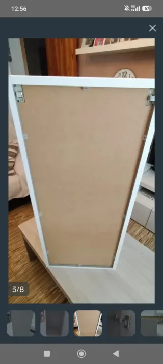 Mueble de baño madera y cristal