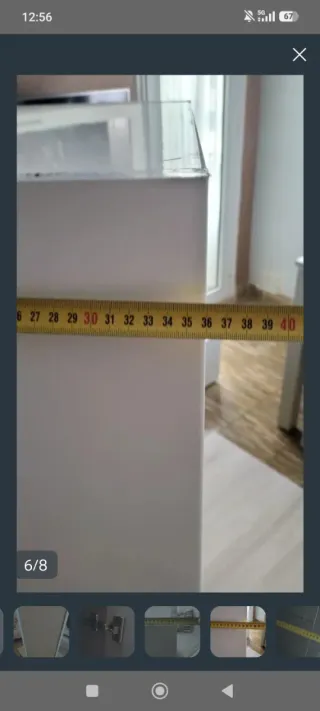 Mueble de baño madera y cristal