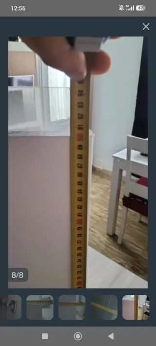 Mueble de baño madera y cristal