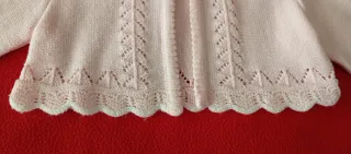 Conjunto bebé: vestido, rebeca y diadema