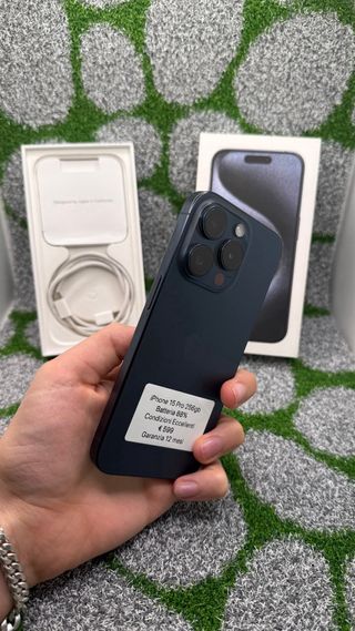 iPhone 15 Pro 256GB Blu - Batt 88% Gar. 12 Mesi