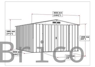 Caseta Metálica Eco Alcoy 353x322x196 cm - Duramax
