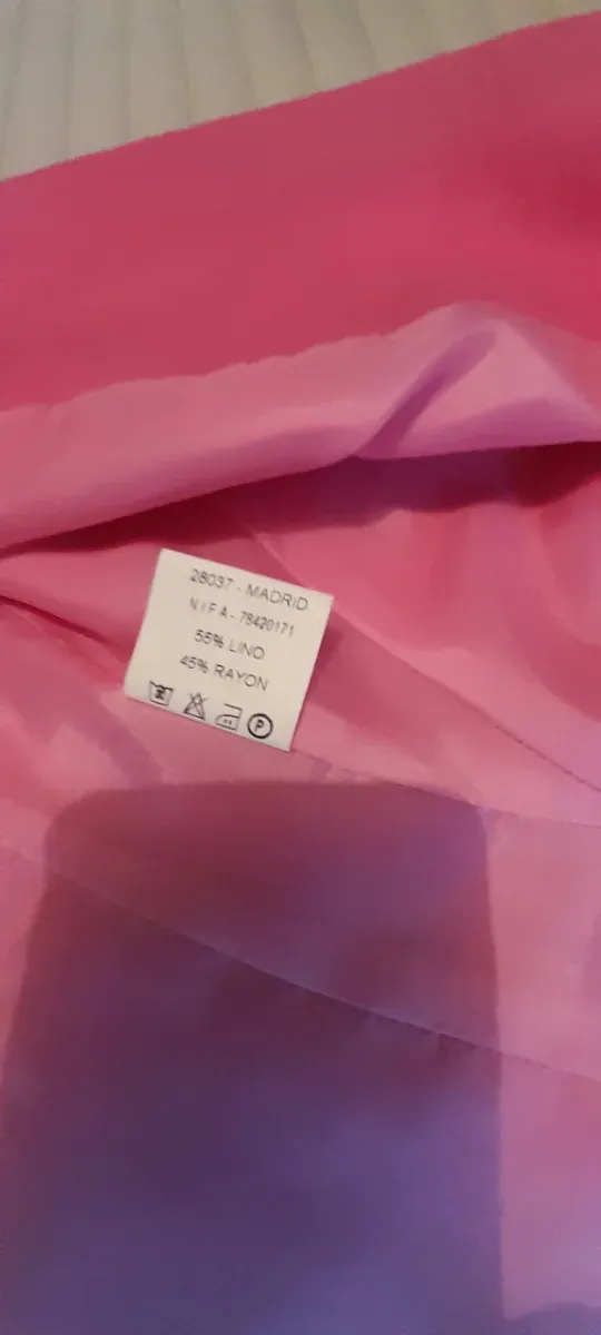 Chaqueta / Blazer Lino Mujer Rosa