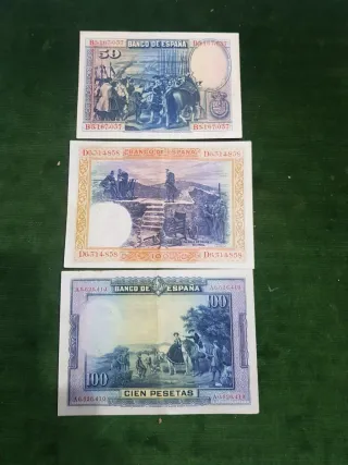 Lote Billetes Españoles Banco de España