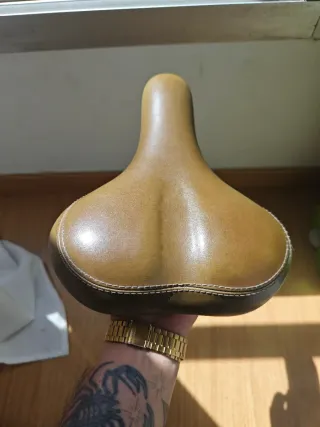 Sillín Bicicleta Vintage Marrón