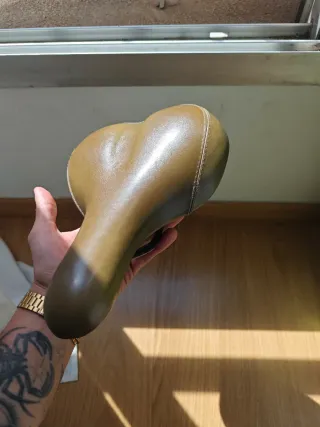 Sillín Bicicleta Vintage Marrón