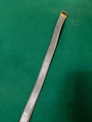 Cintura uomo fibbia oro e nero