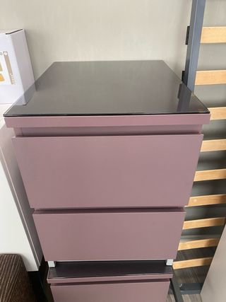 Conjunto 2 Mesitas Noche Ikea Cristal