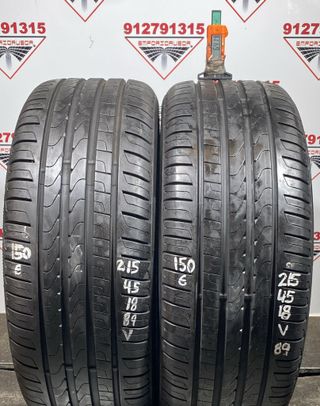 215 45 18 V PIRELLI RUEDA AL 90% VIDA UTIL