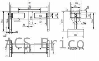 Implemento Gancho Cargador Apilador Carretilla - 1500 Kg