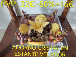 Velador madera cajón y estante