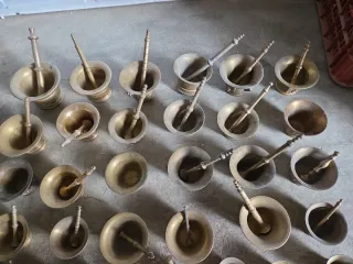 Lote de almireces de bronce