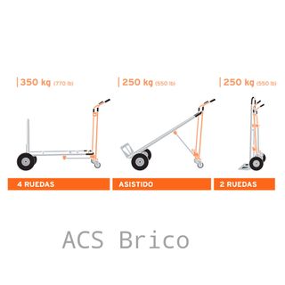 Carretilla Convertible Almacén Aluminio - Truper