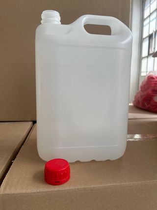 Garrafa Plástico 5L con Tapa Roja