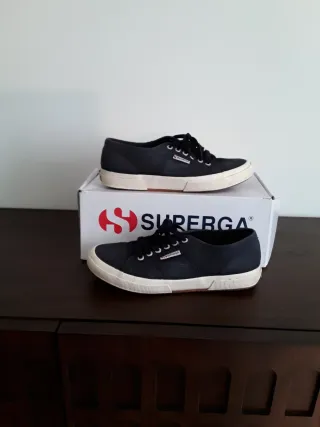 Zapatillas Superga 2750 Unisex Negro/Blanco
