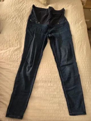 Pantalones premamá vaqueros azules