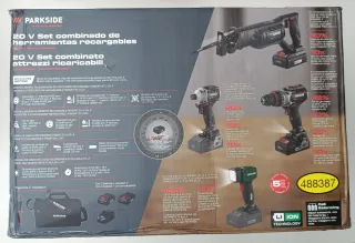 Set Herramientas Parkside 20V