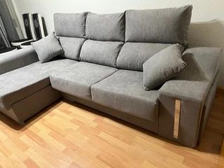 SOFA GRIS CLARO (CHAISE LONGUE DERECHA)