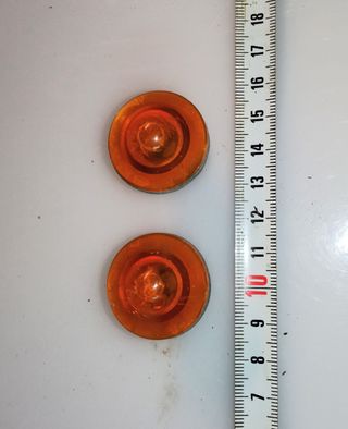 2 Pilotos Intermitentes Naranja Coches Clásicos